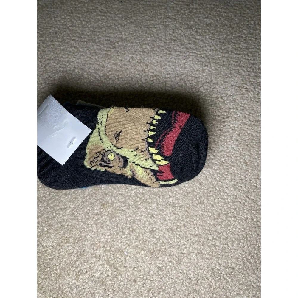 Jurassic World Dinosaur Toddler XS/S Ankle Socks 5 Pack T-Rex Blue New